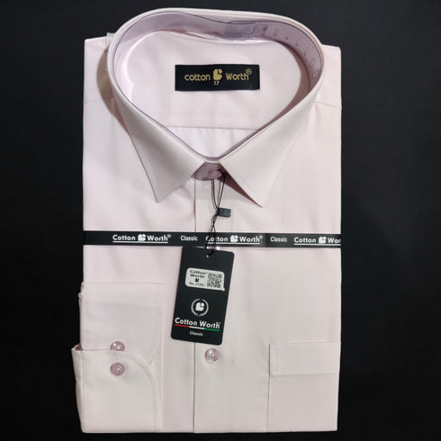Light Pink Color Premium Formal Shirt